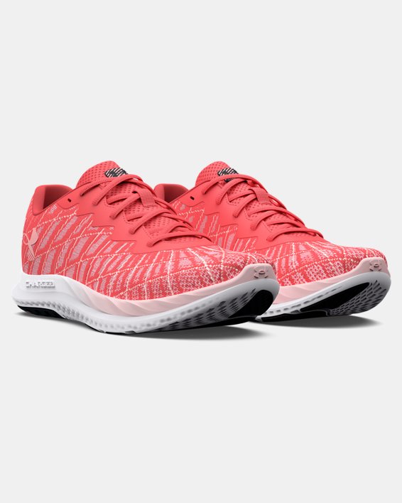 Women's UA Charged Breeze 2 Running Shoes in Red image number 3